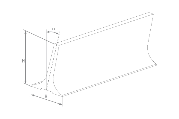 Listelli L in PVC-PU