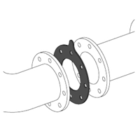 Gasket for interflangia