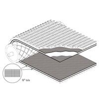 PVC structured conveyor belts